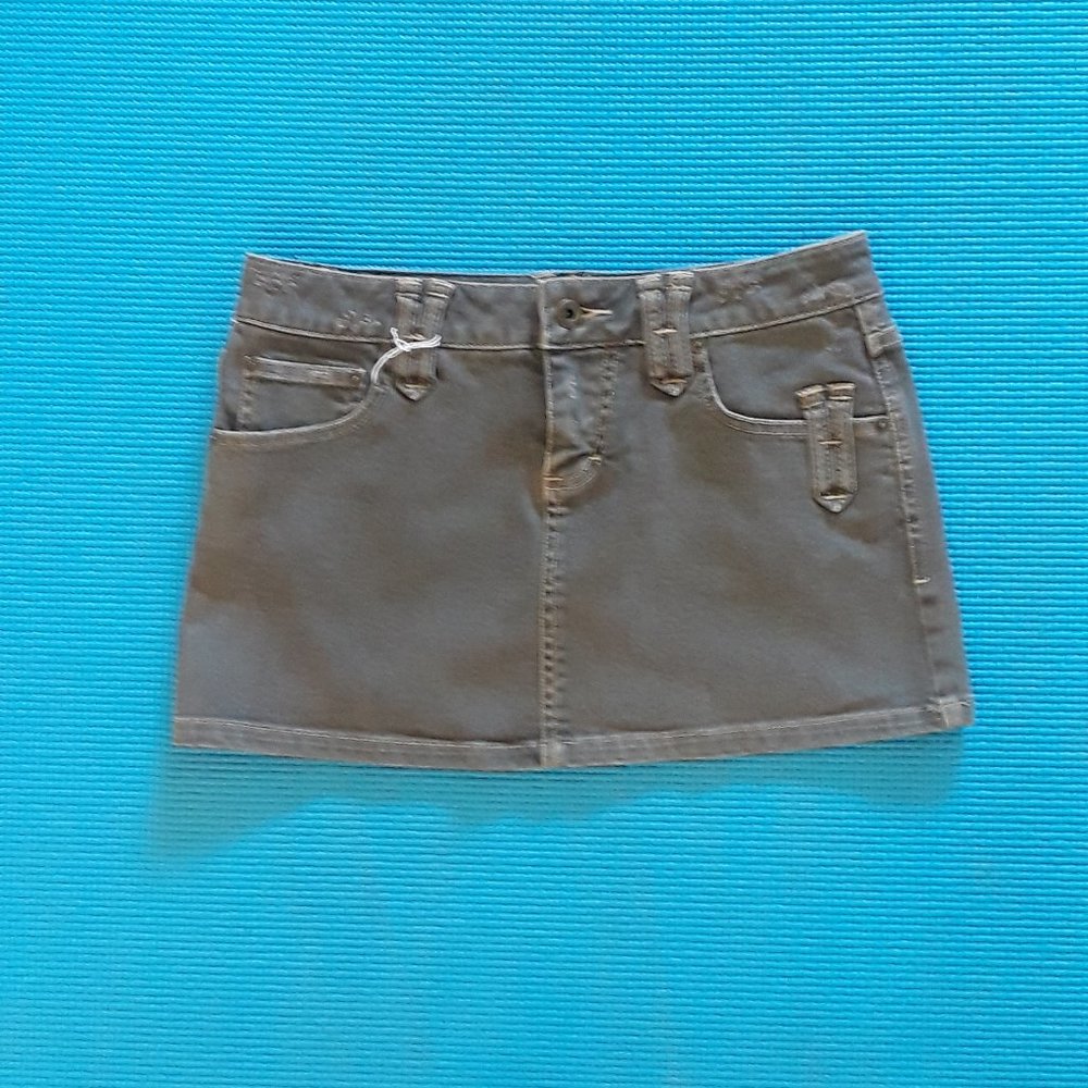 Volcom Brown Denim Skirt